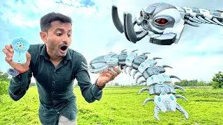 Realistic Remote Control Centipede with water spray smoke function Unboxing - JMV TOYS