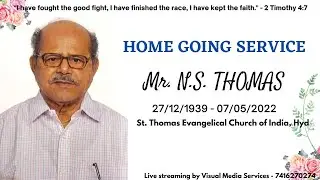 Funeral Service | Mr. N S Thomas (82) - LIVE on Visual Media Services