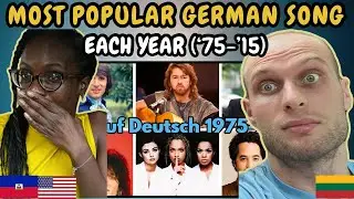 REACTION TO Most Popular Song in German Each Year 1975-2015 | FIRST TIME WATCHING