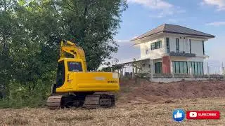 เพลินๆ 28 นาที | ลงรถเทลเลอร์ + ปรับหน้าดิน งานจริงไม่มีเร่ง #realworksite #nocut #หน้างานจริง
