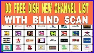 DD FREE DISH NEW CHANNEL LIST WITH BLIND SCAN