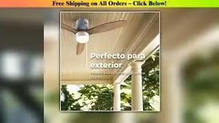 EVVO Ceiling Fan V550 with LED Light and WiFi, 132 cm, 40W, Silent Operation, 6 Speeds, Remote