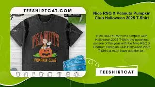 Nice RSQ X Peanuts Pumpkin Club Halloween 2025 T-Shirt