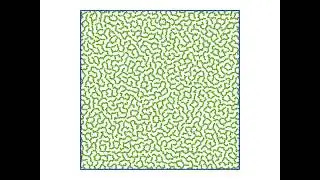 Linked core-corona particles Self-Assembly : Labyrinth of Circles