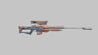 Blender Timelapse: Destiny 2 Sniper rifle