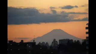 日の入りと富士山　花積・東西寺　2026年1月9日（金）