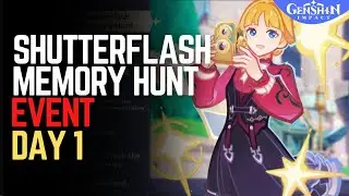Shutterflash Memory Hunt Event Day 1 Gameplay Guide Genshin Impact 6.3