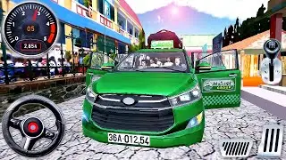 Car Simulator Vietnam #12 - Realistic Green Сar Toyota Innova Long City Drive - Android GamePlay