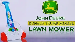 DONALD TRUMP GETS HIS VERY OWN LAWN MOWER: JOHN DEERE DONALD TRUMP MODEL LAWN MOWER: DONALD TRUMP 