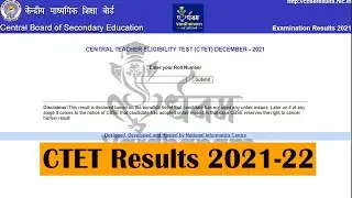 Ctet Result 2021-22 | Central Teacher Eligibility Test CTET December 2021 Vardhanam Academy