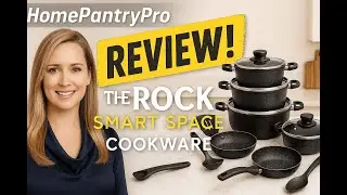 The Rock Smart Space 16-Piece Nonstick Pots and Pans Set Review | Ultimate Cookware Set !