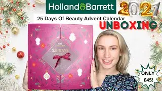 Holland And Barrett Beauty Advent Calendar 2021 Unboxing