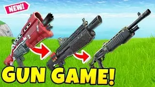 GUN GAME (HEAVY PUMP SHOTGUN EDITION) in Fortnite PLAYGROUND V2 MODE! - Fortnite Battle Royale