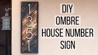 DIY House Number Sign Using Shou Sugi Ban