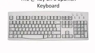 The @ key on a Spanish Keyboard