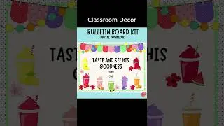 Christian Bulletin Board Kit - Summer Fruit Smoothie