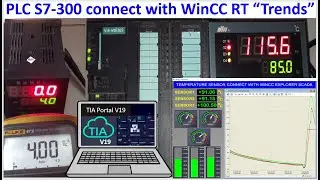 WinCC Explorer RT connect with PLC S7-300 and temperature sensors