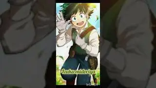 mha characters saying their names my hero academia 💚💛💙❤️💛🖤🤎💗🖤💜🖤