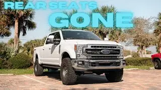Ford Super Duty Seat Delete and Storage Platform!