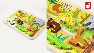 JANOD Chunky Puzzle 7 Pieces &ndash; Zoo (07022)