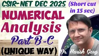 Numerical analysis| CSIR NET Dec 2025| Fully Short Cut Tricks