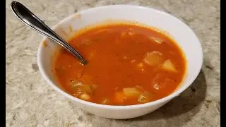 Homemade Manhattan clam chowder