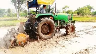 John Deere Tractor 5045 Farming In Land | Tractor Video #jslife