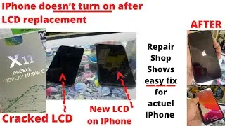 IPhone doesn&rsquo;t TURN ON after Screen Replacement? Here is the FIX - REAL SITUATION on 1 Real IPhone