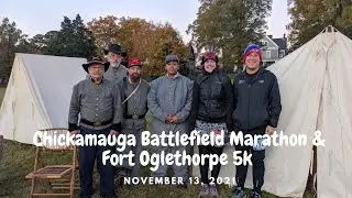 Chickamauga Battlefield Marathon and Fort Oglethorpe 5k - Georgia Runcation State 11, Nov. 2021