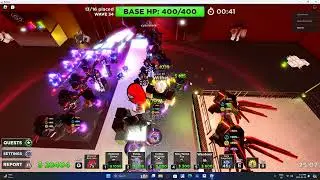 Playing roblox Scp Tower defense doing Zk and red lake