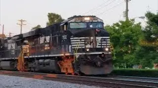 [NS]7502 ES40DC,8410 D8-40CW,2722 SD70M-2,8864 D9-40C Leads NS 744 Loaded 100 Car Coal Train