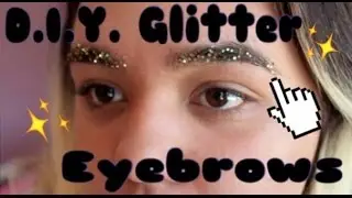 D.I.Y. Glitter Eyebrows