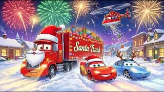 Santa Truck&rsquo;s Magical Christmas Delivery! 🎄🎁🚚 | Cars Toons 2D Animation