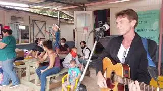 Craig Jack Lewis & Col&eacute; van dais sing for underprivileged children (South Africa)