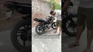 How does pulsar 135 LS sound with a SC exhaust...#scproject #pulsar #bajaj #modification
