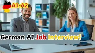 German A1 Job Interview Conversation | Easy Beginner Dialogue