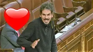 ♥️Bonito gesto de diputado de PODEMOS a uno del PP♥️ Alberto Rodríguez 🟪 en su despedida