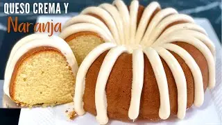 PASTEL DE NARANJA Y QUESO CREMA | BIZCOCHO SUAVE Y ESPONJOSO | POSTRES CON IXCHEL