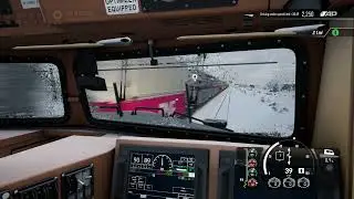 Cruzamento com intermodal no Tsw3