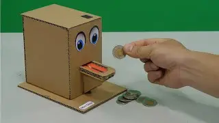 Coin Saving Machine DIY from Cardboard
