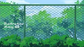 Ibis Paint - Speedpaint Anime Background Tutorial | illustration Making