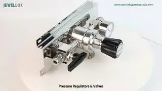 Ultra high purity high pressure high flow specialty gas pressure regulator valve and vmb gas cabinet