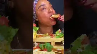 Homemade TACO BELL MEXICAN PIZZA #asmreating #mukbang #tacomukbang