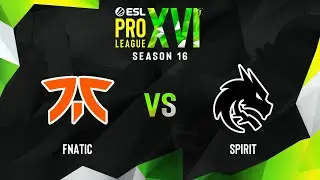 fnatic vs Spirit | Map 2 Mirage | ESL Pro League Season 16 - Group A