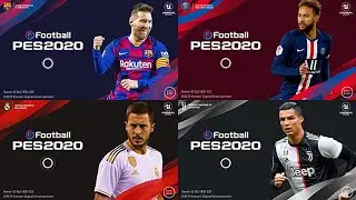 Neymar, Ronaldo, Eden Hazard and Messi | Startscreen PES 2020 Mobile |  1080p | Platinum Patch PES |