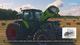 CLAAS traktori kūdras industrijā 2. / CLAAS Tractors In The Peat Industry 2.