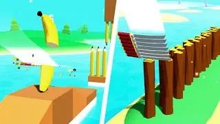 🆕Flying Cut🗡️🍎/ Max Level Gameplay Walkthrough / New Running Game 2022🤩