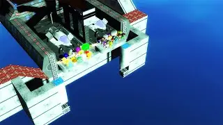 SPARTAN KICKING ALL SPRUNKI CHARACTERS ON THE SKY FORTRESS in Garry's Mod!