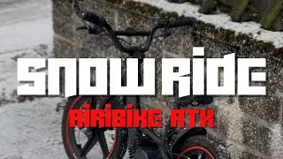 Almost crashed Moto?! | Snow Ride | Riribike RTX