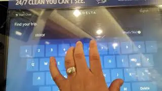 Delta Self Check in Kiosk